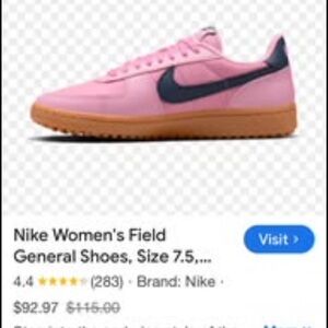 NIB Nike women’s Field General shoes size 8.5 in pink and navy